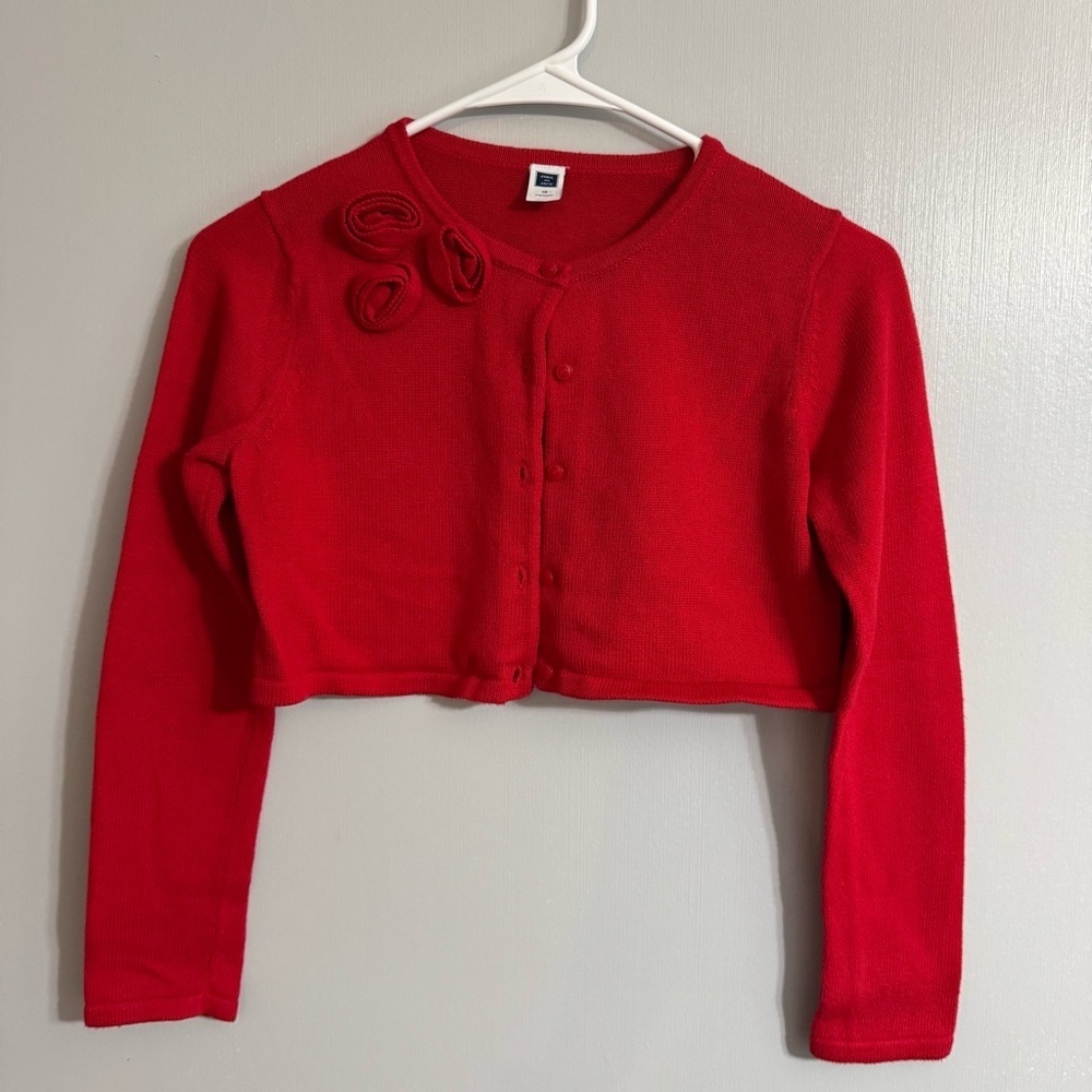 Janie and Jack‎ Red Knit Cardigan Top Size 10